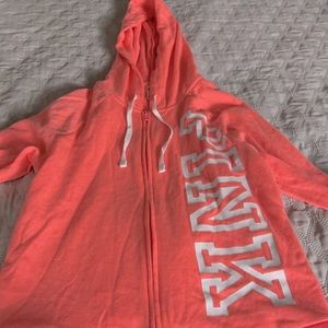 PINK zip up hoodie